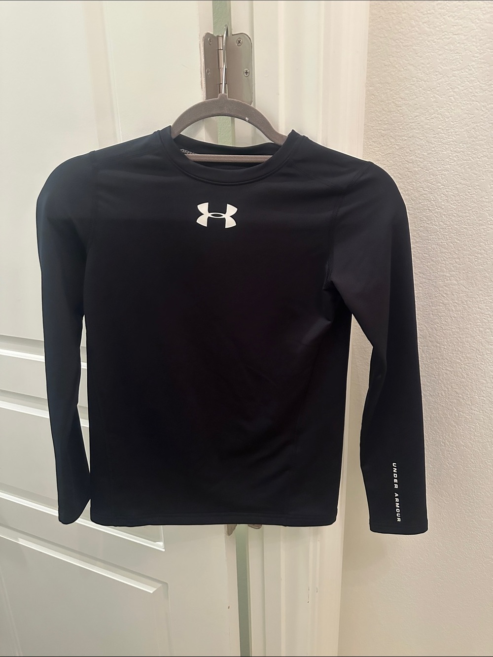 Under Armour Black Long Sleeve Performance Tee for Kids